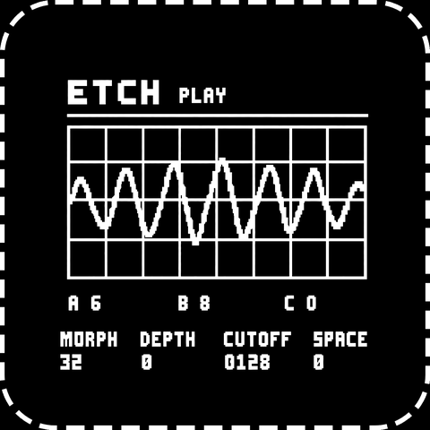 ETCH on the FM-1's screen