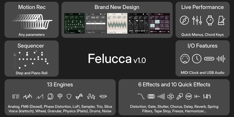 Felucca on the FM-1's screen