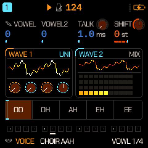 Pocket GammaWave on the FM-1's screen