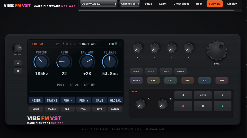 OberVave 3 in VIBE FM VST